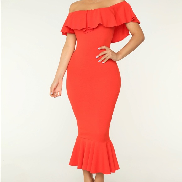 Fashion Nova Dresses & Skirts - Fashion nova off the shoulder dress NWT
